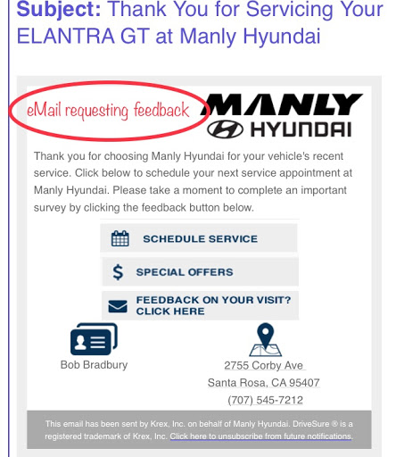 Used Car Dealer «Manly Hyundai», reviews and photos, 2755 Corby Ave, Santa Rosa, CA 95407, USA
