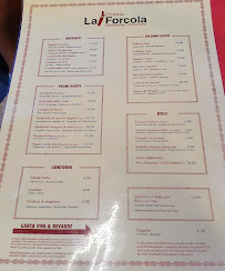Menu du Ostaria La Forcola à Chioggia