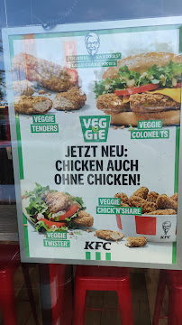 Menu / carte de KFC à Sindelfingen