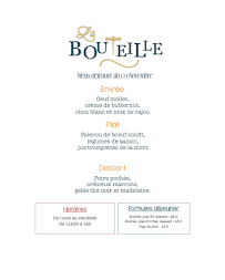 Restaurant Restaurant La Bouteille à Lyon - menu / carte