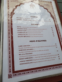 Carte du Chez Ram, Restaurant Indien et népalais à Évry-Courcouronnes