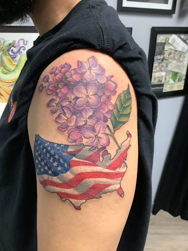 Explore evil clown tattoo ideas, creative tattoo ideas in Englewood, available at Point of Entry Tattoo