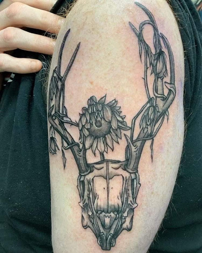 Explore thyroid cancer tattoo ideas, creative tattoo ideas in Springfield, available at Nuclear Crayon Tattoo & Piercing