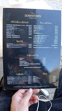Menu du Downtown à Rain
