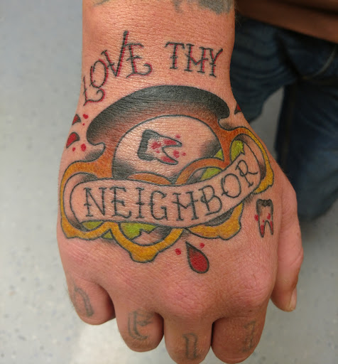 Explore st jude tattoo ideas, creative tattoo ideas in Marietta, available at Monkeys Uncle Tattoo