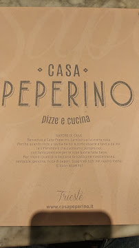 Casa Pepe Pizze e Cucina à Trieste menu