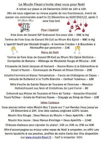 Restaurant français Restaurant Le Moulin Fleuri à Veigné - menu / carte