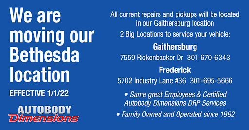 Car Repair and Maintenance «Autobody Dimensions - Bethesda», reviews and photos, 5445 Butler Rd, Bethesda, MD 20816, USA