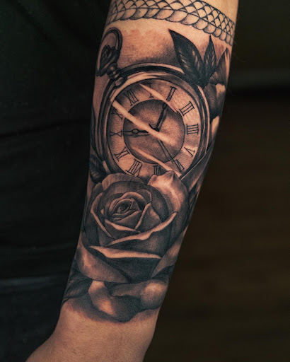 Explore mens armband tattoo ideas, creative tattoo ideas in Twentynine Palms, available at No Mans Land Tattoo