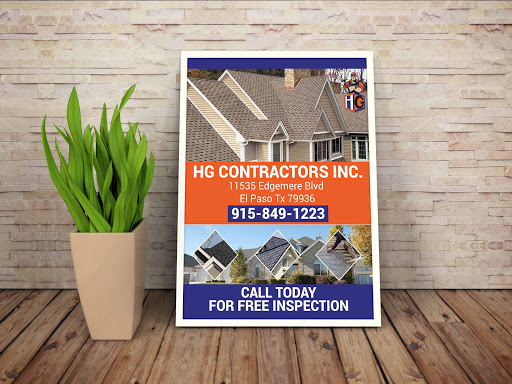 Roofing Contractor «HG Contractors Inc.», reviews and photos, 11535 Edgemere Blvd, El Paso, TX 79936, USA
