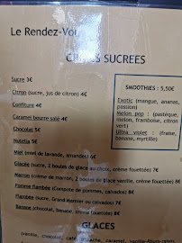 Menu / carte de Le Rendez-Vous à Riez