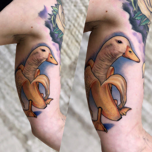 Explore mushu tattoo ideas, creative tattoo ideas in Waxahachie, available at Tattoo Guild