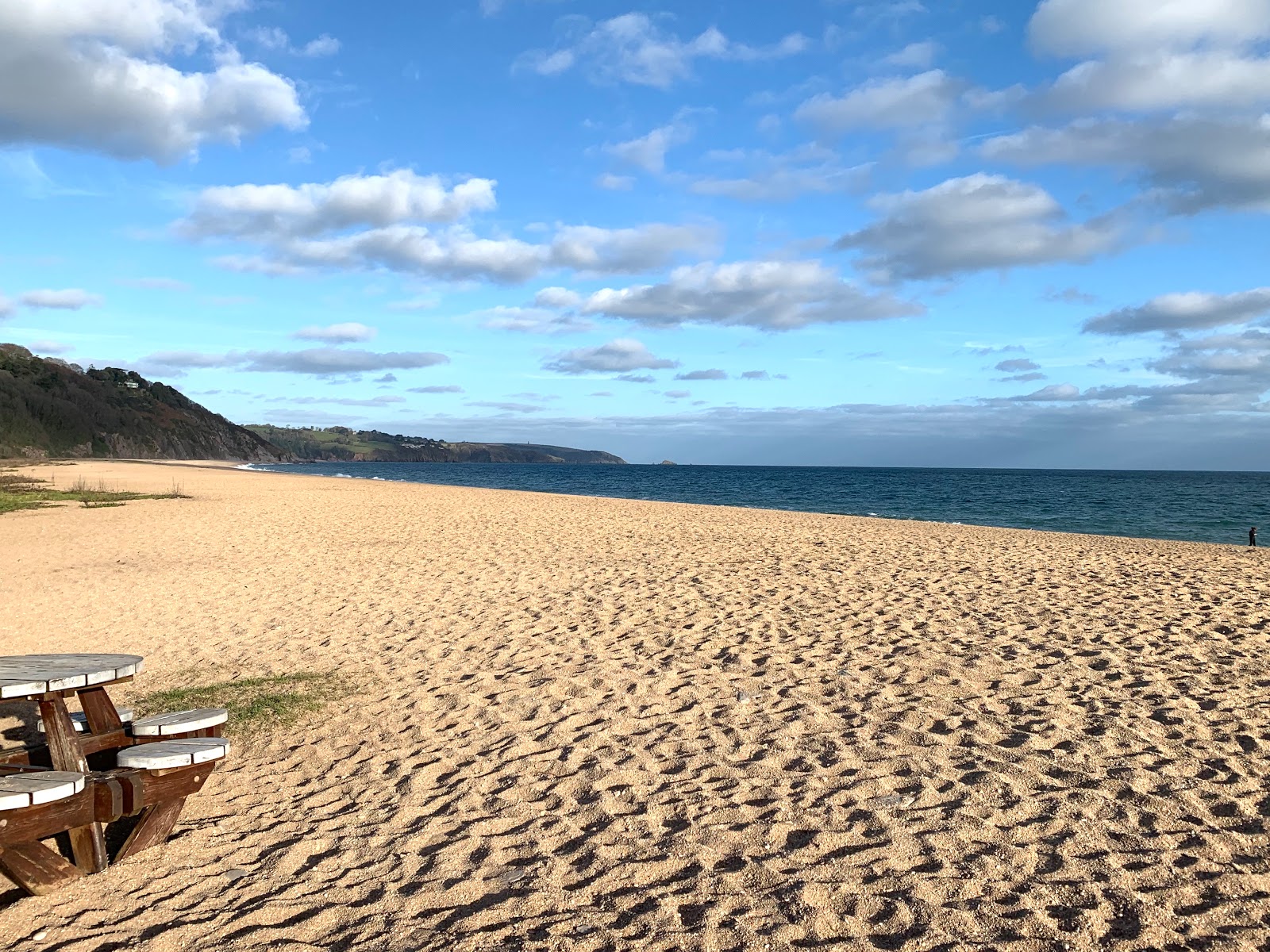 Photo of Strete Gate beach with turquoise pure water surface