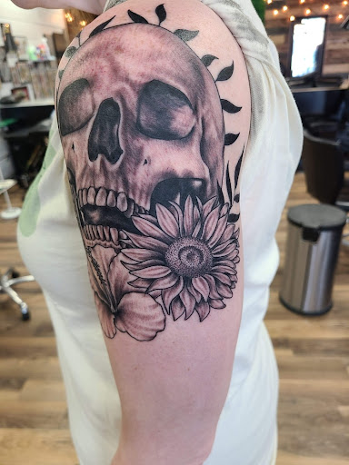 Explore fox racing tattoo ideas, creative tattoo ideas in Leavenworth, available at True Love Tattoo Club