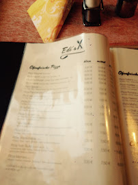 Menu / carte de Edi's Pizzeria à Bruchmühlbach-Miesau