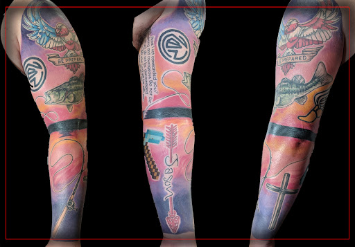 Explore thigh piece tattoo ideas, creative tattoo ideas in Fremont, available at Eternal Tattoo And Body Piercing