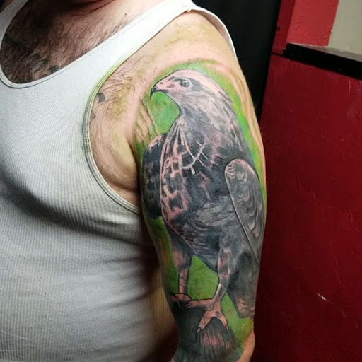 Explore hot air balloon tattoo ideas, creative tattoo ideas in Rowlett, available at Fresh Image Tattoo Studios