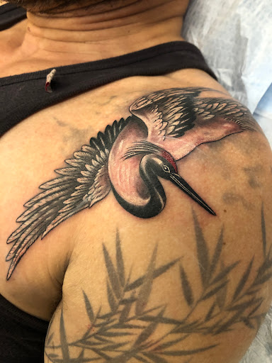 Explore female arm tattoo ideas, creative tattoo ideas in Astoria, available at Supernova Tattoo