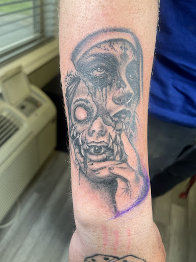 Explore kayak tattoo ideas, creative tattoo ideas in Watford City, available at Soulful Ink Studios