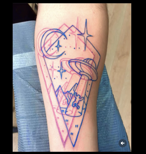 Explore st michael tattoo ideas, creative tattoo ideas in Libertyville, available at Art With Atattooed