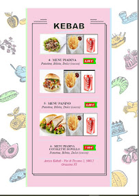 Menu / carte de SAHI AMICO KEBAB à Grassina