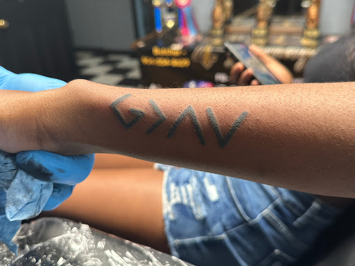 Explore new york giants tattoo ideas, creative tattoo ideas in Jacksonville, available at Cover Up Tattoos