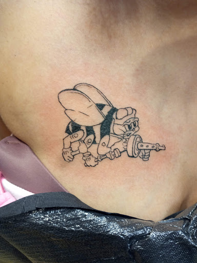 Explore elbow ditch tattoo ideas, creative tattoo ideas in Albuquerque, available at Factory Edge