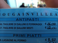 Menu / carte de Caffetteria Bougainville à Tortolì
