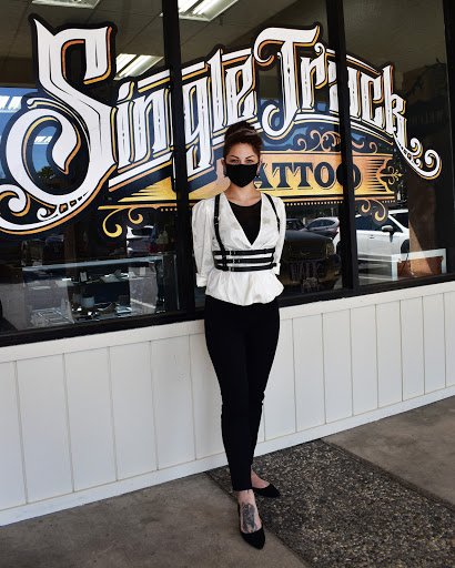 Explore simple elephant tattoo ideas, creative tattoo ideas in Redding, available at J Varnum Body Arts Single Track Tattoo