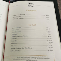 Trattoria alla Cima à Valdobbiadene carte