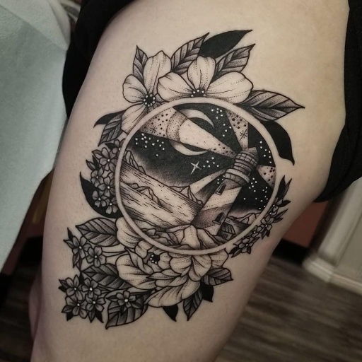 Explore simple dark tattoo ideas, creative tattoo ideas in Hazard, available at Lost Gypsy Tattoo