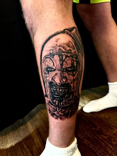Explore pet memorial tattoo ideas, creative tattoo ideas in Cromwell, available at Warpath Studio