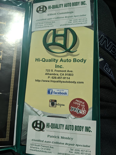 Auto Body Shop «Hi-Quality Auto Body», reviews and photos, 723 Fremont Ave, Alhambra, CA 91803, USA