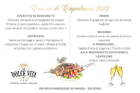 Menu / carte de La Dolce Vita à Mazzarino