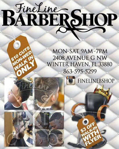 Barber Shop «Fine Line Barber shop», reviews and photos, 2408 Avenue G NW, Winter Haven, FL 33880, USA