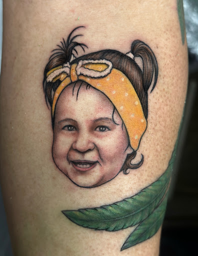 Explore christmas tree tattoo ideas, creative tattoo ideas in North Hollywood, available at Papa Flash Tattoos