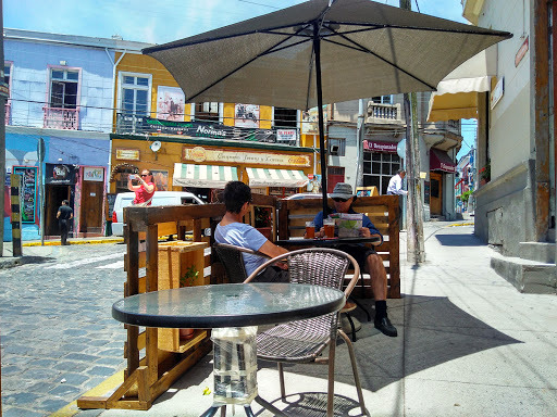 Open terraces in Valparaiso