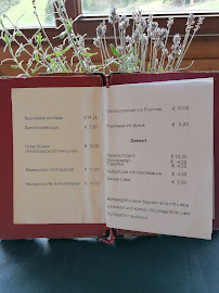 Menu du Linderalm à Valler Tal