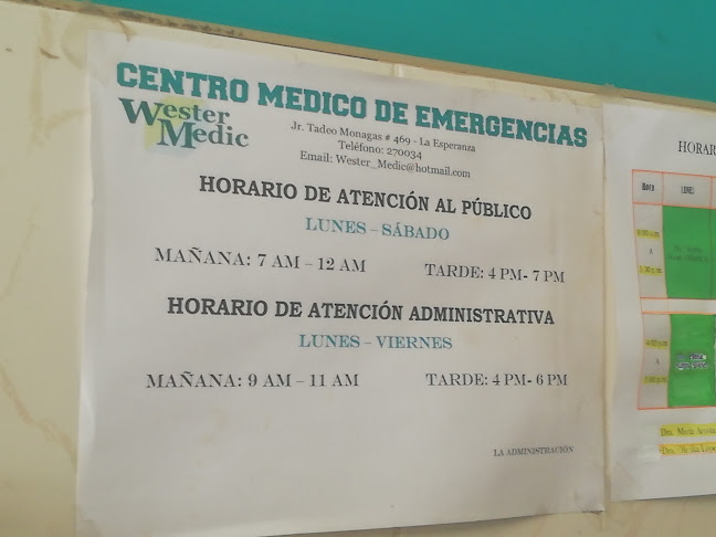 Opiniones de Wester Medic en La Esperanza - Médico