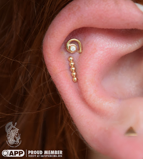 Explore brain aneurysm tattoo ideas, creative tattoo ideas in Pompano Beach, available at Athena Body Adornment