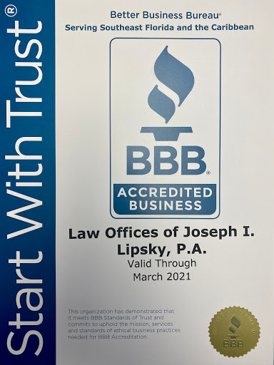 Personal Injury Attorney «Personal Injury Law Offices of Joseph I Lipsky», reviews and photos