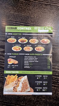 Carte du Au Soleil de Tunis à Contrexéville