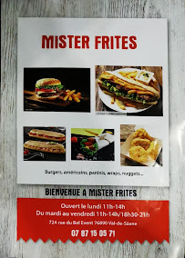 Carte du Mister frites à Val-de-Saâne