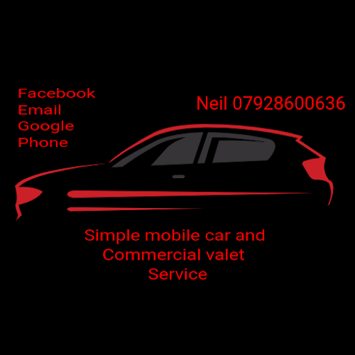 Car valeting. Simple mobile car and commercial valet service