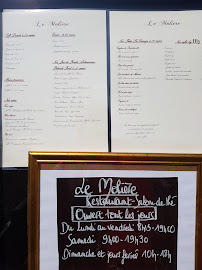 Restaurant Le Molière à Chartres (le menu)