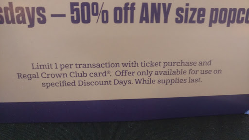 Movie Theater «Regal Cinemas Palladium 14 & IMAX», reviews and photos, 5830 Samet Dr, High Point, NC 27265, USA