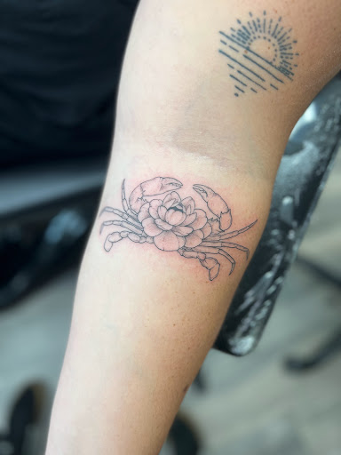Explore skyline tattoo ideas, creative tattoo ideas in Leola, available at Sweet Omens