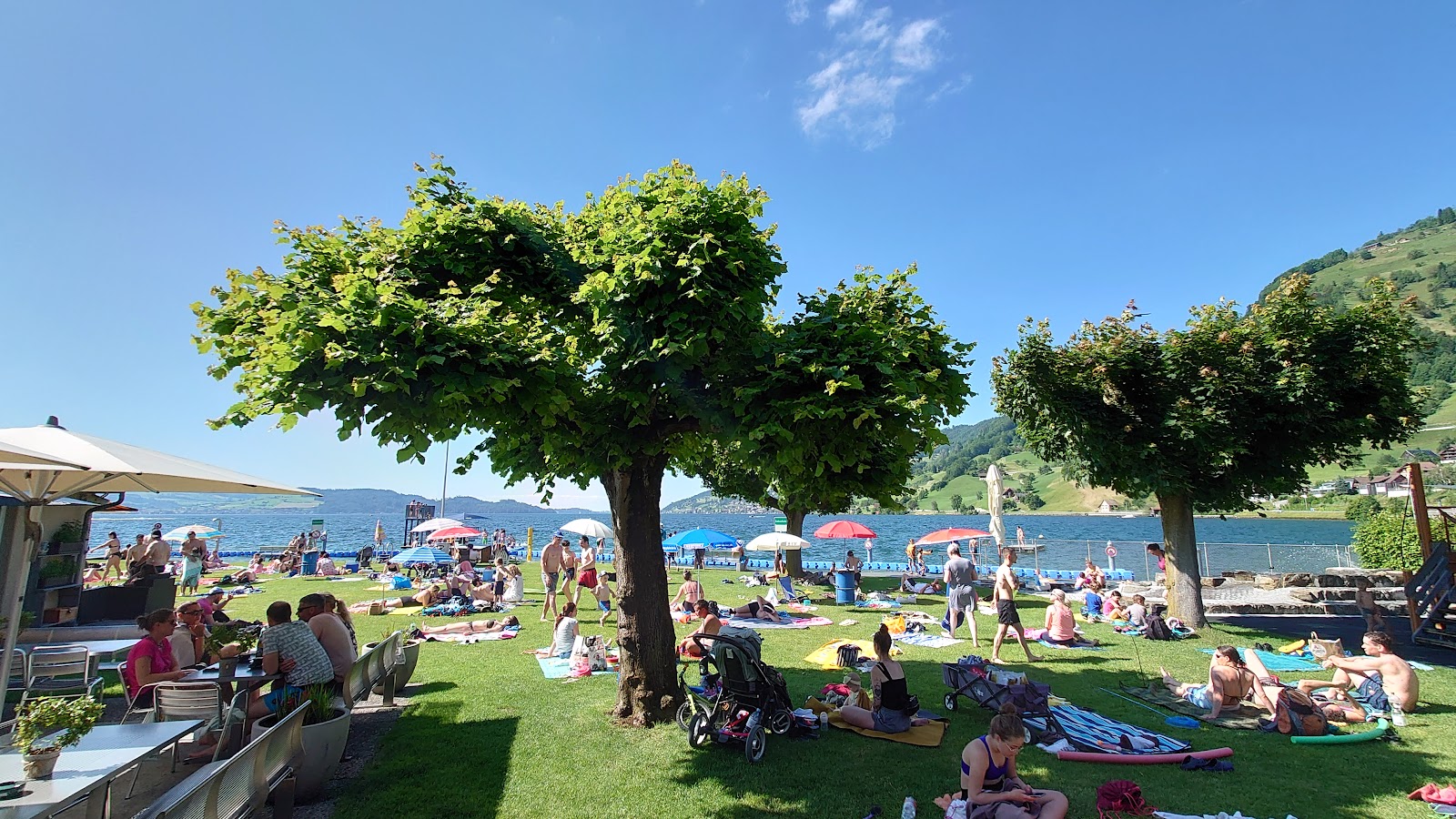 Fotografie cu Seebad Arth Beach și așezarea