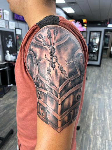 Explore hard worker tattoo ideas, creative tattoo ideas in El Paso, available at American Tattoo Society of Ft Bliss