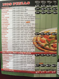 Menu / carte de Allo Pizza. à Le Mesnil-Saint-Denis